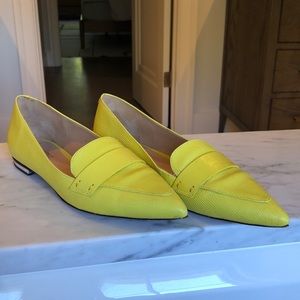 Schutz Pointy Flat in Yellow